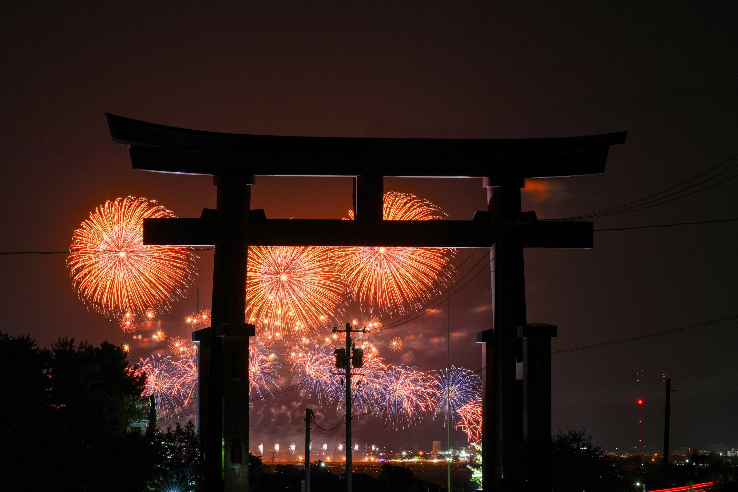 夏 花火の夜